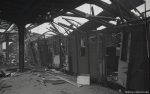 Deutsche Reichsbahn Bahnhof nach einer Bombennacht