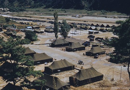  USA Korea-Krieg / Korea War – Camp