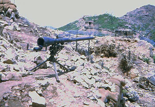 US ARMY / United States Army Rückstoßfreie Geschütz / Recoilless Rifle M20 75 mm - Korea Krieg / Korea War