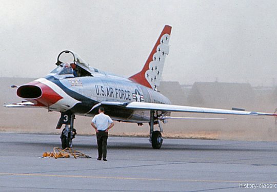 USAF United States Air Force North American F-100D - Thunderbirds