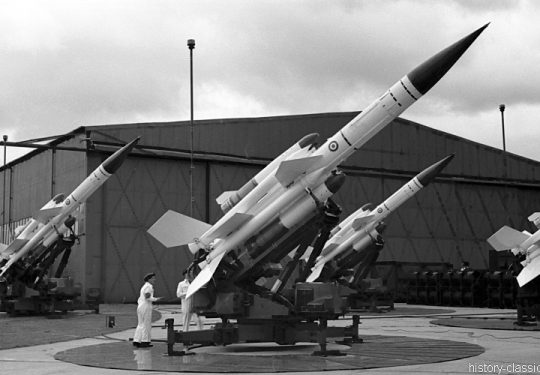 ROYAL AIR FORCE Boden-Luft-Rakete / Surface to Air Missile Bristol Bloodhound