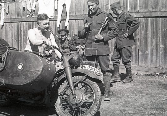 Wehrmacht Heer Motorradgespann BMW R 75