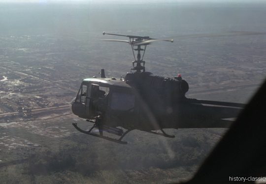 US ARMY / United States Army Bell UH-1C Gunship - Vietnam War Bearcat Base