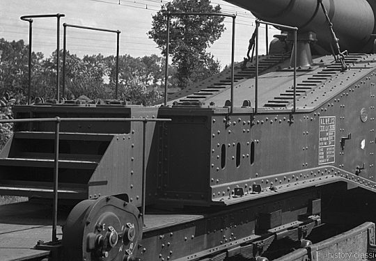Wehrmacht Heer Beute Eisenbahngeschütz Schneider Mle 1870 320 mm / 32 cm