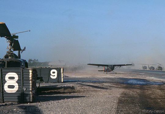 USA Vietnam-Krieg / Vietnam War - Da Nang Air Base - VNAF Republic of Vietnam Air Force Cessna L-19 / O-1 Bird Dog