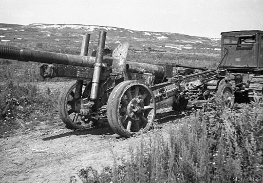 Wehrmacht Heer Schwere Kanonenhaubitze K.433/2 15,2 cm - Ex Sowjetische Kanone M1910/34
