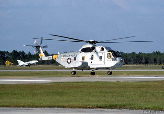 USAF United States Air Force Sikorsky CH-3C & Convair F-102 Delta Dagger