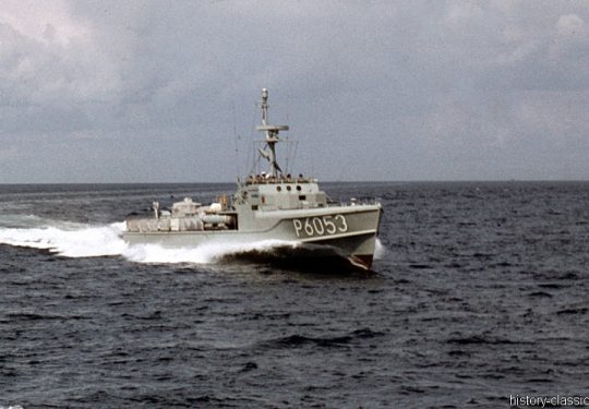 Bundesmarine Schnellboot Typ 149 Silbermöwe-Klasse / Federal German Navy Fast Attack Craft - P6053 Sturmmöwe