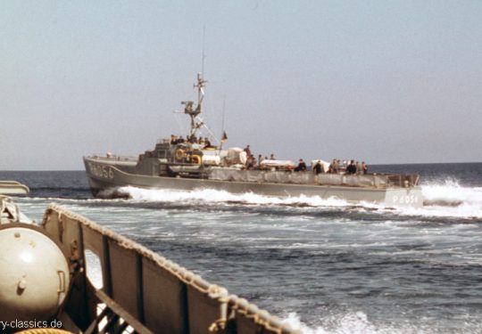 Bundesmarine Schnellboot Typ 149 Silbermöwe-Klasse / Federal German Navy Fast Attack Craft - P6056 Raubmöwe