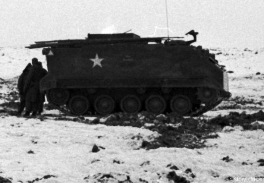  US ARMY / United States Army - 74th Field Artillery Battalion - Armored Infantry Vehicle AIV M59