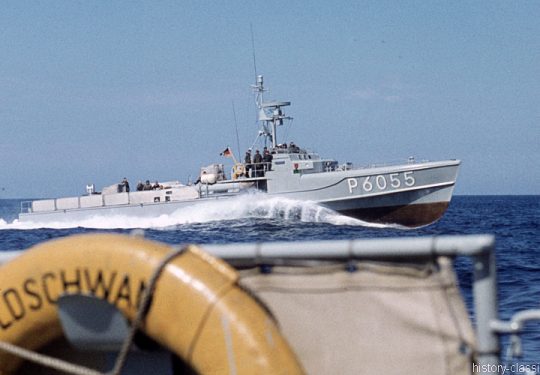 Bundesmarine Schnellboot Typ 149 Silbermöwe-Klasse / Federal German Navy Fast Attack Craft - P6055 Eismöwe