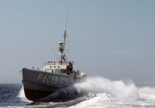 Bundesmarine Schnellboot Typ 149 Silbermöwe-Klasse / Federal German Navy Fast Attack Craft - P6055 Eismöwe