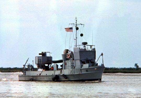 USA Vietnam-Krieg / Vietnam War - MSB 57 feet Minesweeping Boat MSC-16