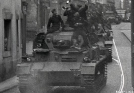 2. Weltkrieg Wehrmacht Europa – Vorbereitung zum Einmarsch und Besetzung Frankreich - Panzerkampfwagen IV PzKpfw IV Panzer IV Ausf. D