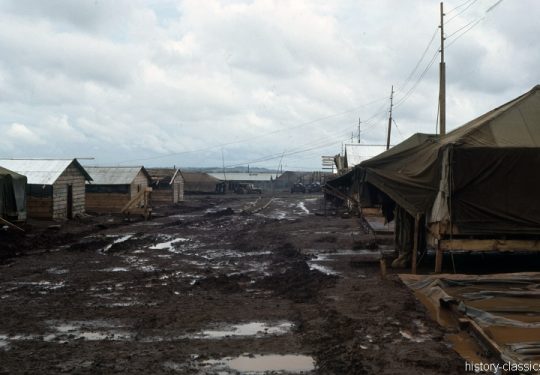 USA Vietnam-Krieg / Vietnam War - Unknown Muddy Military Base