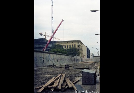 Ehemaliger Grenzübergang Berlin Friedrichstraße - 1990 - Blick von der Zimmerstrasse