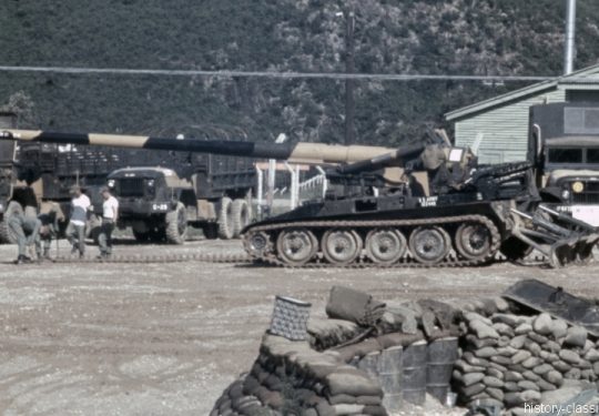 US ARMY / United States Army Selbstfahrgeschütz (Selbstfahrlafette) M107 175 mm / Self-Propelled Gun M107 6.9 Inch - Süd Korea 60er / South Korea 60s
