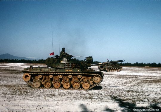 USA Vietnam-Krieg / Vietnam War - USMC United States Marine Corps Main Battle Tank (MBT) M48 Patton